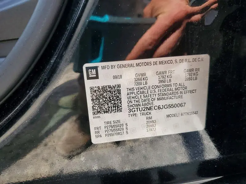 2018 GMC SIERRA K1500 SLT  