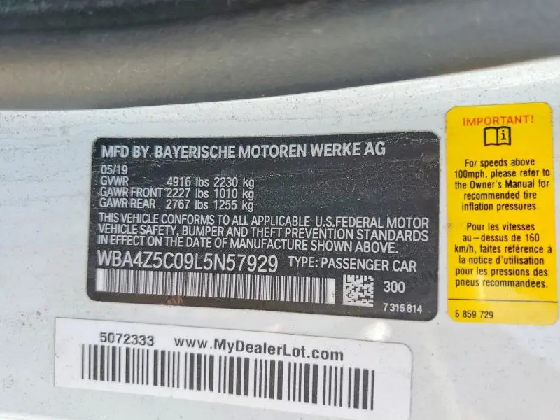 2020 BMW 440I   