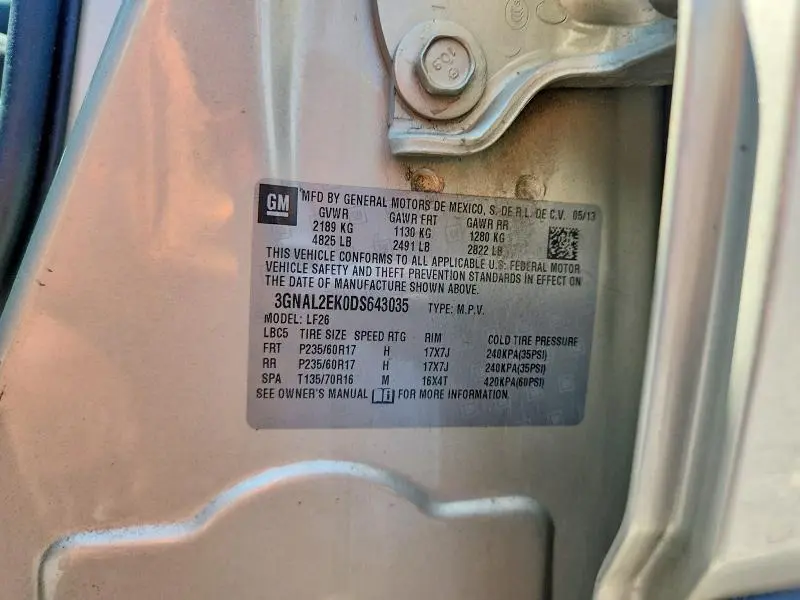 2013 CHEVROLET CAPTIVA LS  