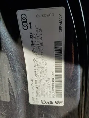 2015 AUDI A5 PREMIUM PLUS  