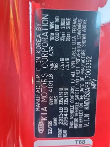 2020 KIA SOUL GT-LINE TURBO  