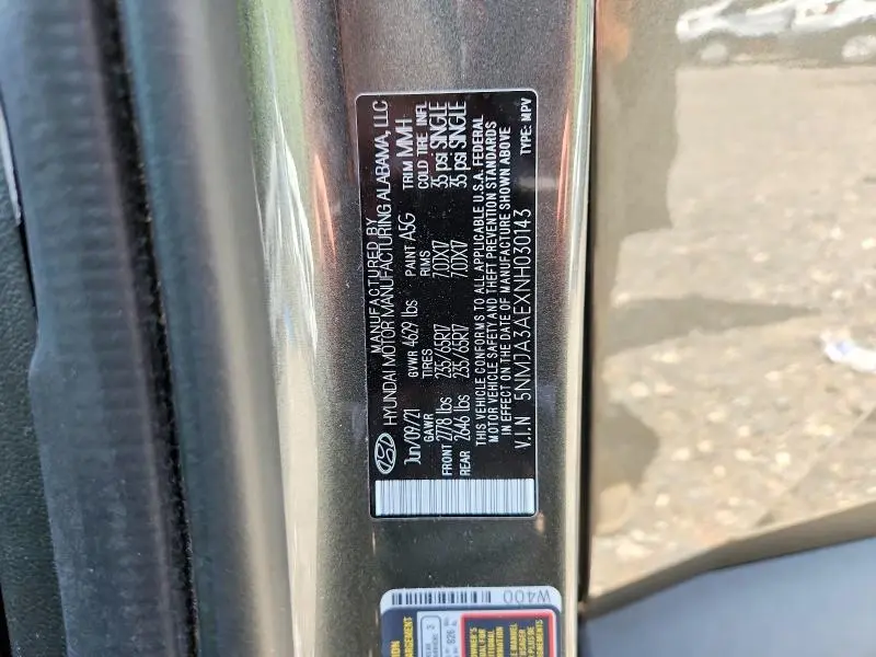 2022 HYUNDAI TUCSON SE  