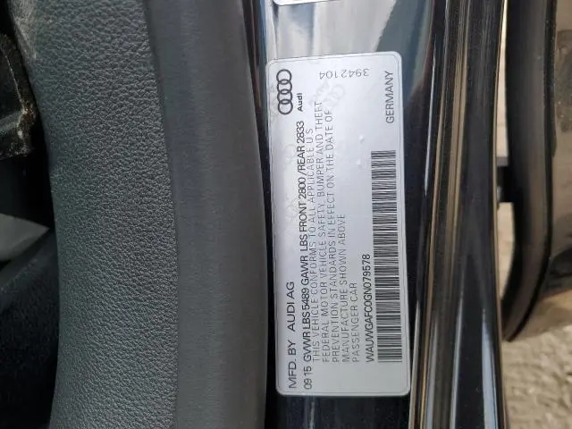 2016 AUDI A7 PREMIUM PLUS  