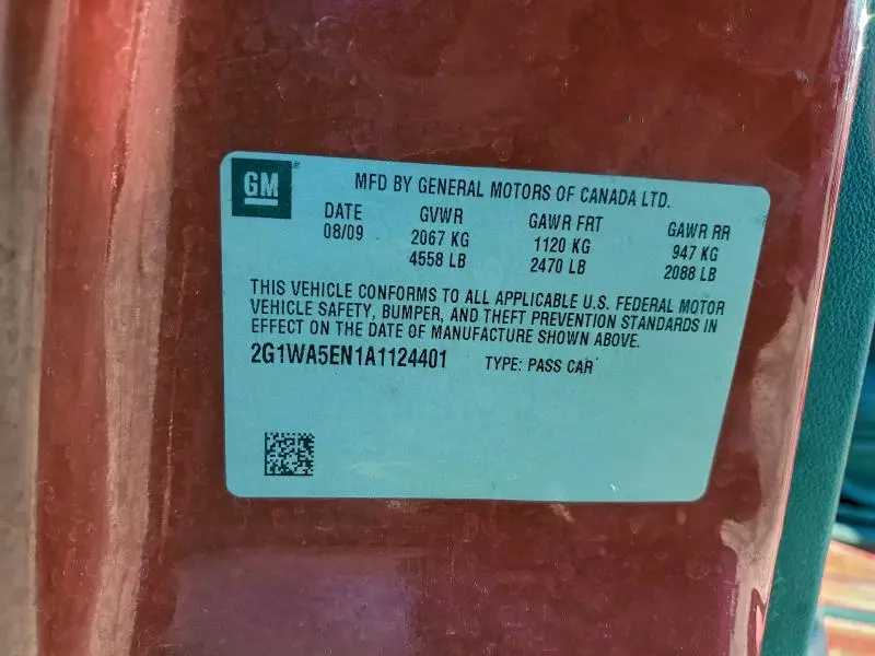 2010 CHEVROLET IMPALA LS  