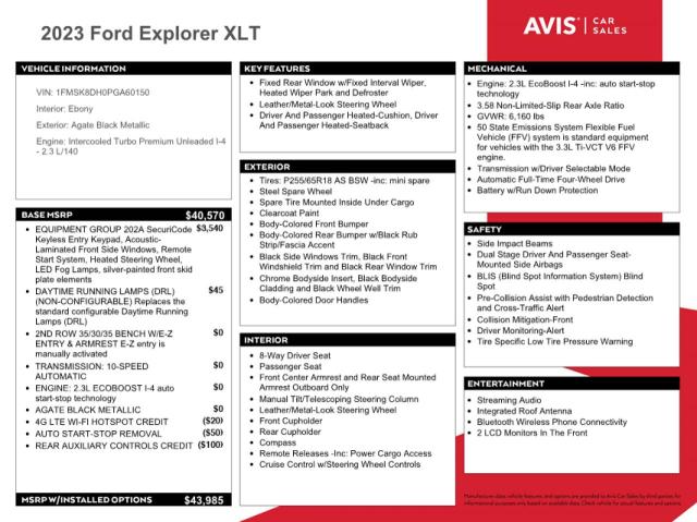 2023 FORD EXPLORER XLT