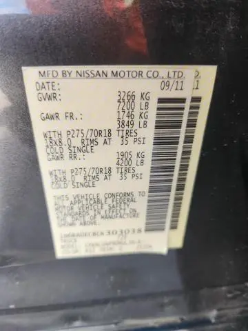 2012 NISSAN TITAN S  