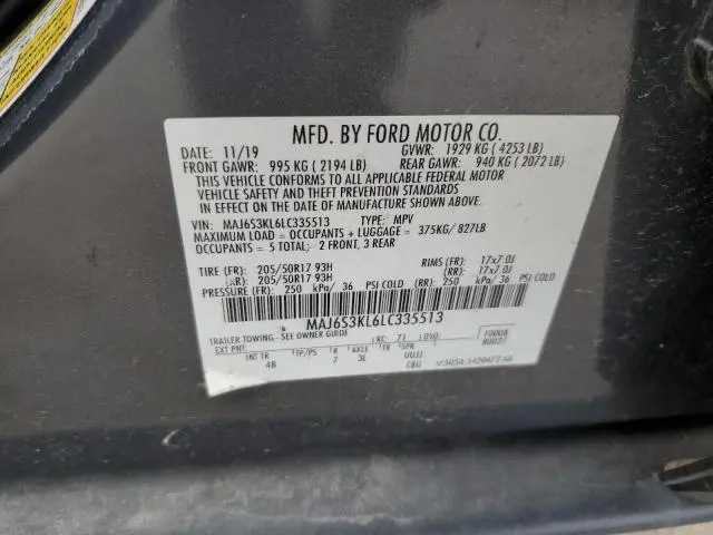 2020 FORD ECOSPORT TITANIUM  