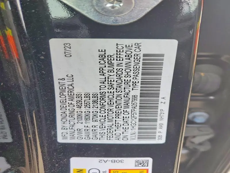 2023 HONDA ACCORD HYBRID SPORT  
