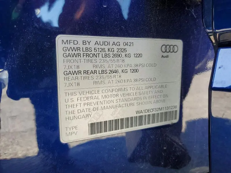 2021 AUDI Q3 PREMIUM S LINE 45  