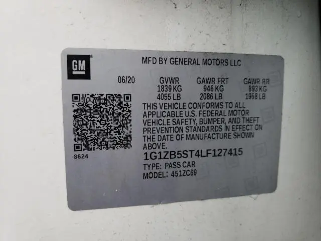 2020 CHEVROLET MALIBU LS  