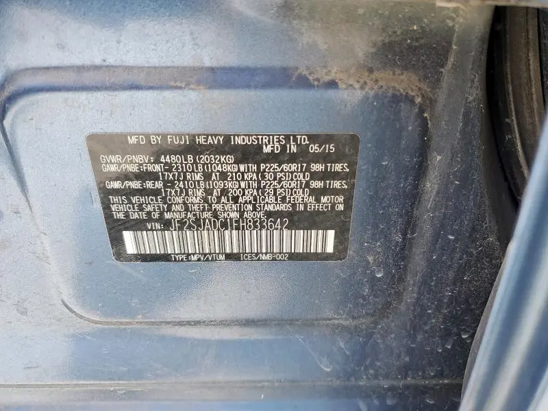 2015 SUBARU FORESTER 2.5I PREMIUM  