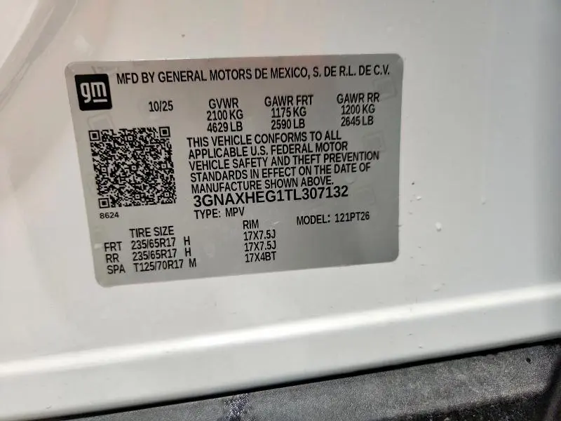 2026 CHEVROLET EQUINOX LT  