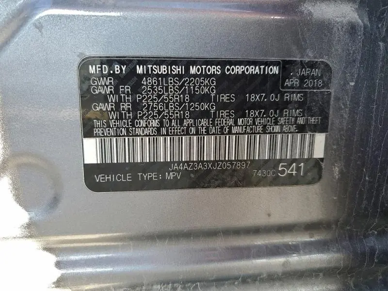 2018 MITSUBISHI OUTLANDER SE  