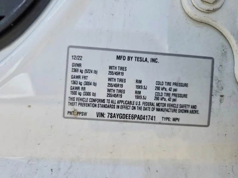 2023 TESLA MODEL Y   