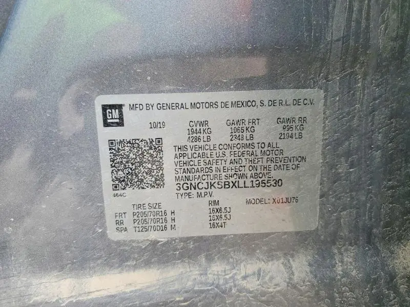 2020 CHEVROLET TRAX LS  