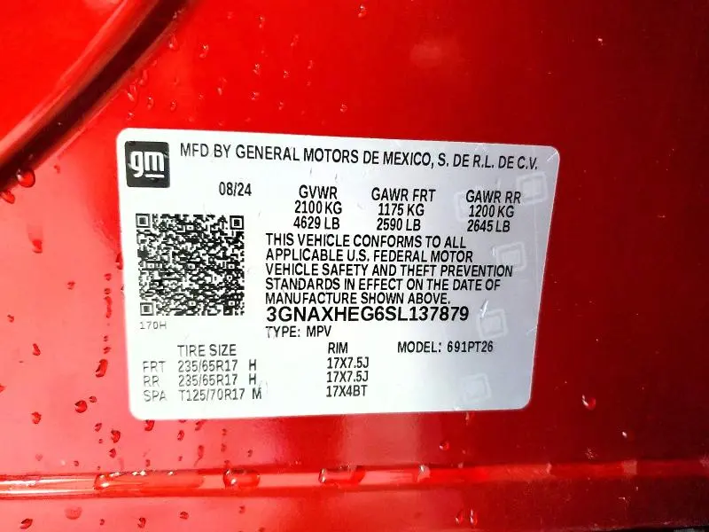 2025 CHEVROLET EQUINOX LT  