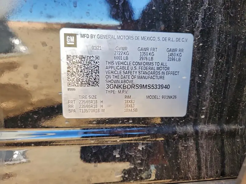 2021 CHEVROLET BLAZER 3LT  