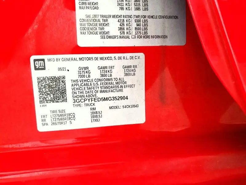 2021 CHEVROLET SILVERADO K1500 LT TRAIL BOSS  