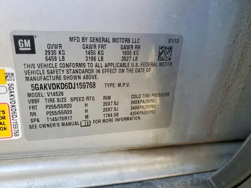 2013 BUICK ENCLAVE   