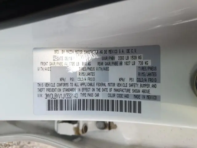 2018 TOYOTA YARIS IA