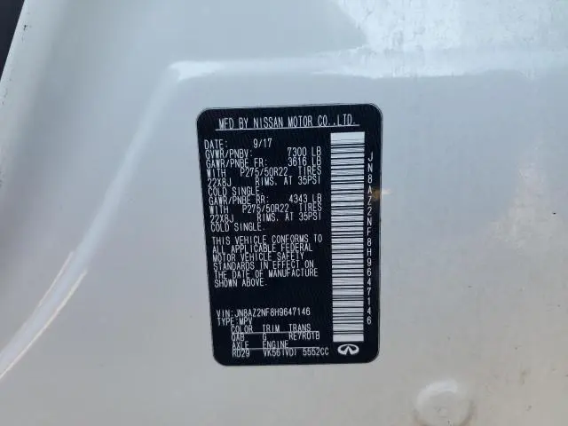 2017 INFINITI QX80 BASE  