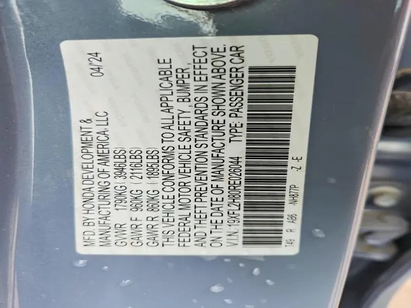 2024 HONDA CIVIC SPORT  