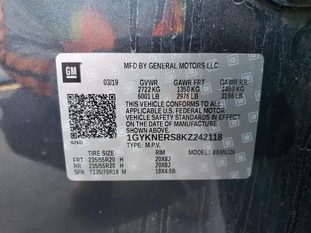 2019 CADILLAC XT5 PREMIUM LUXURY  