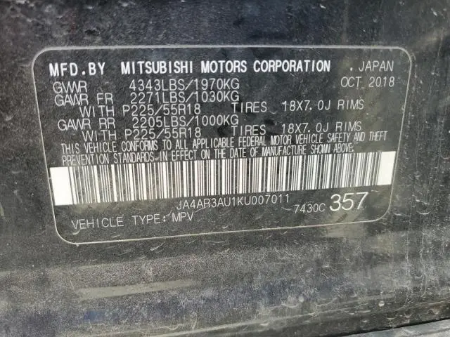 2019 MITSUBISHI OUTLANDER SPORT ES