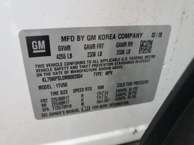 2021 CHEVROLET TRAILBLAZER LT  