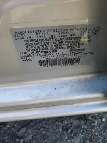 2013 NISSAN SENTRA S  