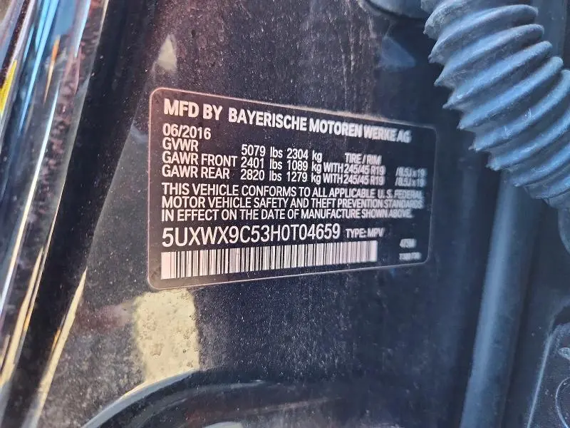 2017 BMW X3 XDRIVE28I  
