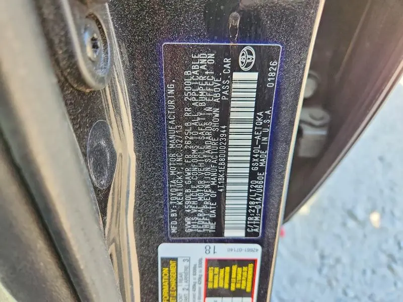 2013 TOYOTA AVALON XLE TOURING  
