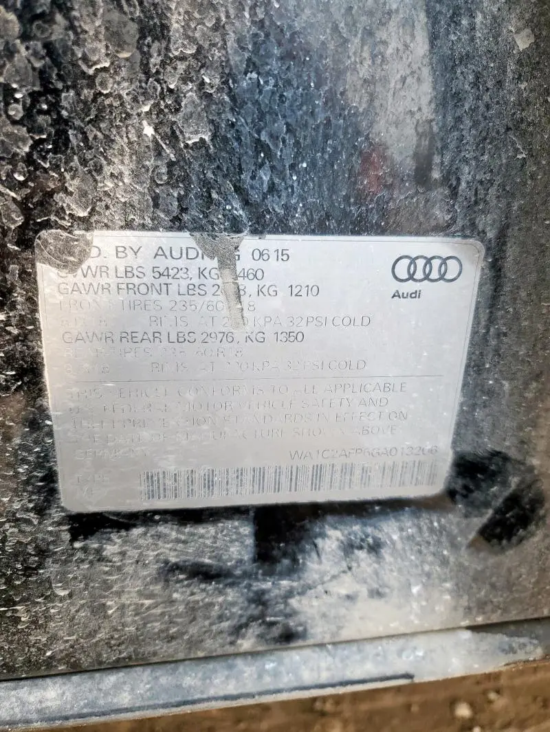 2016 AUDI Q5 PREMIUM  
