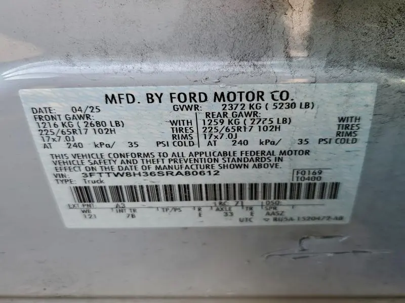 2025 FORD MAVERICK XLT  