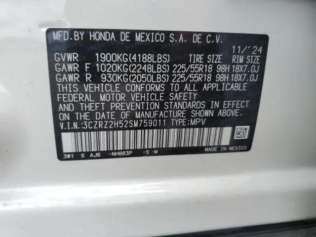 2025 HONDA HR-V SPORT  