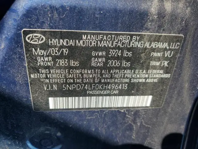 2019 HYUNDAI ELANTRA SE  