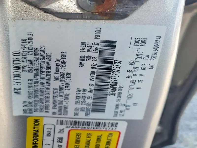 2014 FORD FUSION TITANIUM  