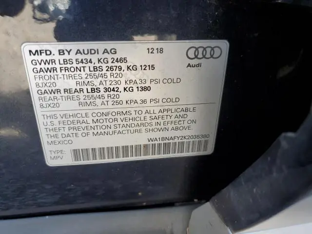 2019 AUDI Q5 PREMIUM PLUS