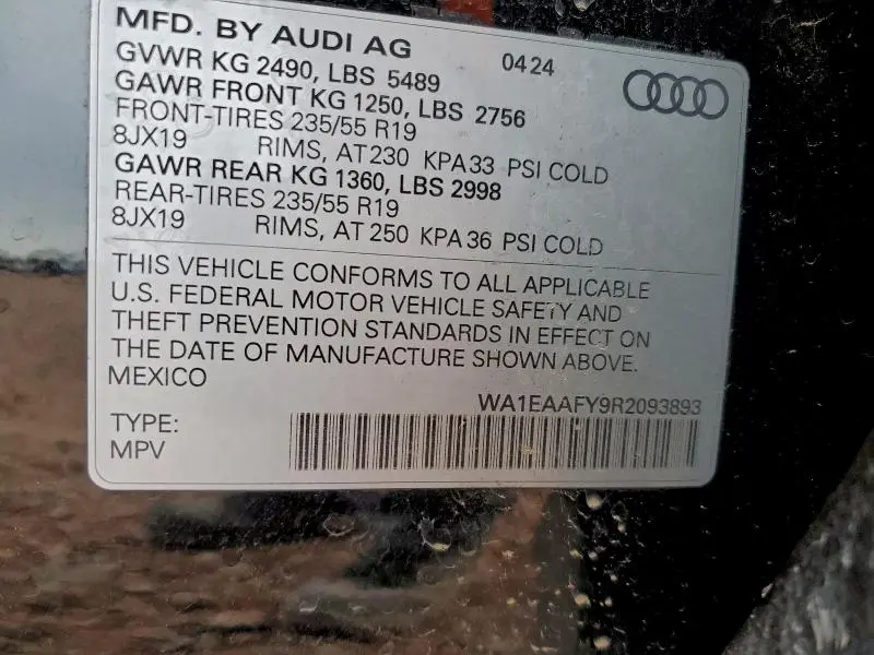 2024 AUDI Q5 PREMIUM PLUS 45  