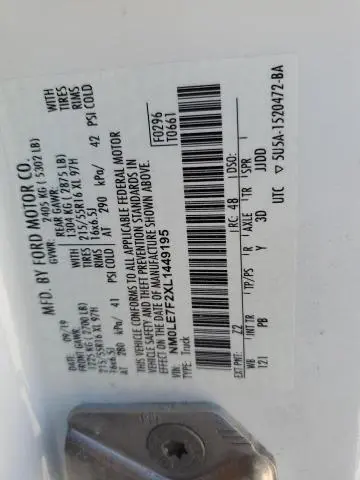 2020 FORD TRANSIT CONNECT XLT  