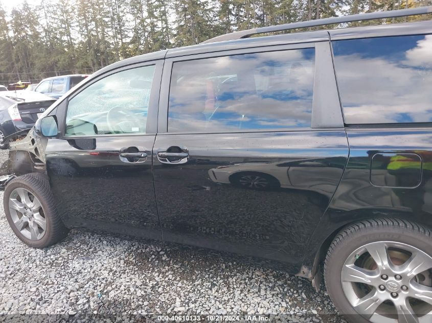 2012 TOYOTA SIENNA SE 8 PASSENGER