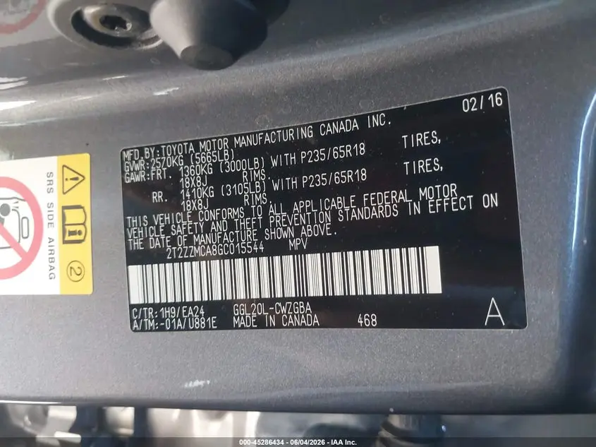 2016 LEXUS RX 350  