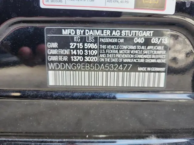 2013 MERCEDES-BENZ S 550 4MATIC