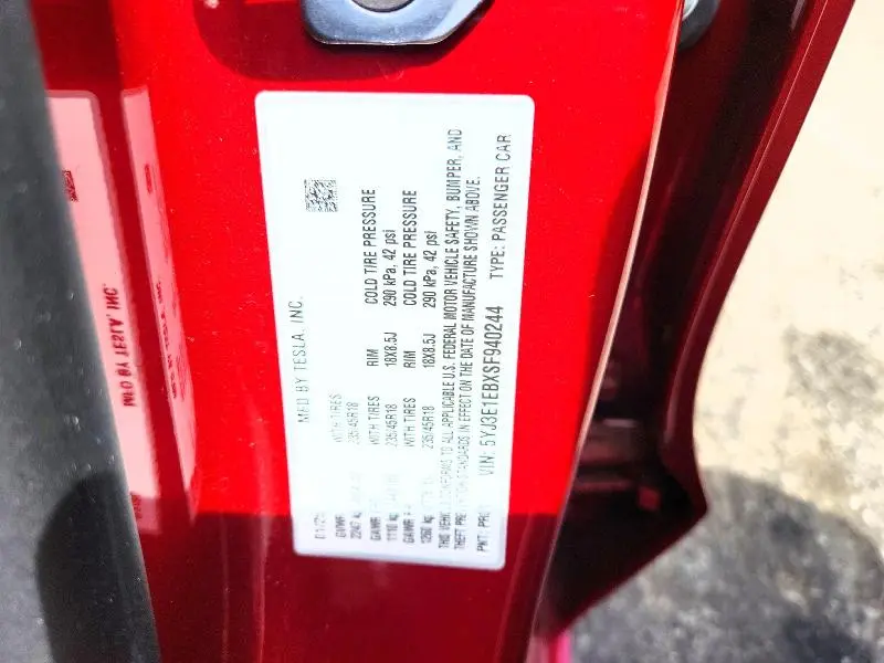 2025 TESLA MODEL 3   