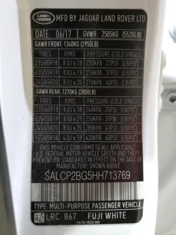 2017 LAND ROVER DISCOVERY SPORT SE  