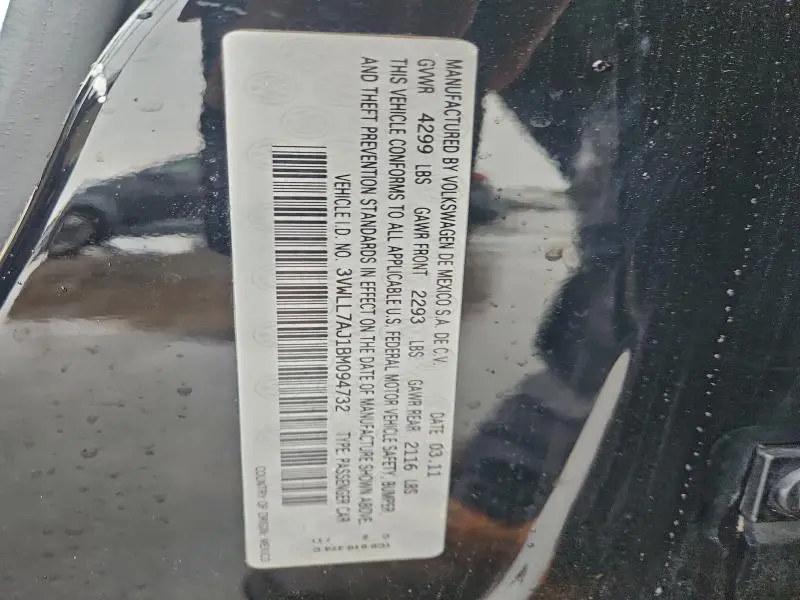 2011 VOLKSWAGEN JETTA TDI  