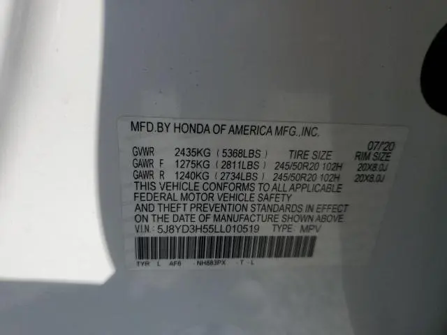 2020 ACURA MDX TECHNOLOGY  