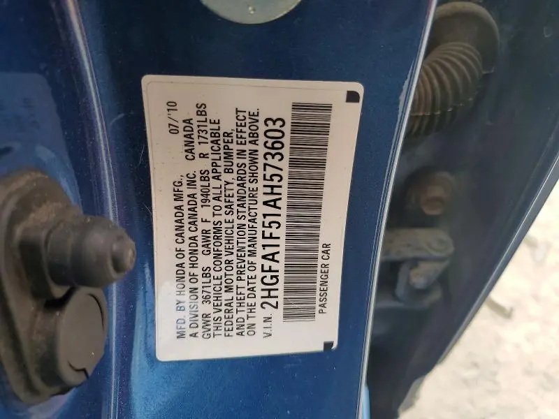 2010 HONDA CIVIC LX  