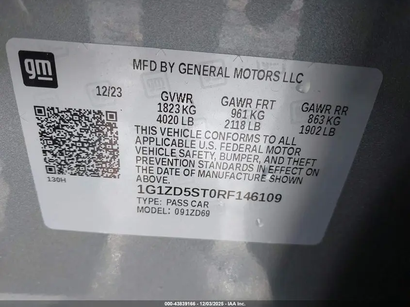 2024 CHEVROLET MALIBU FWD 1LT