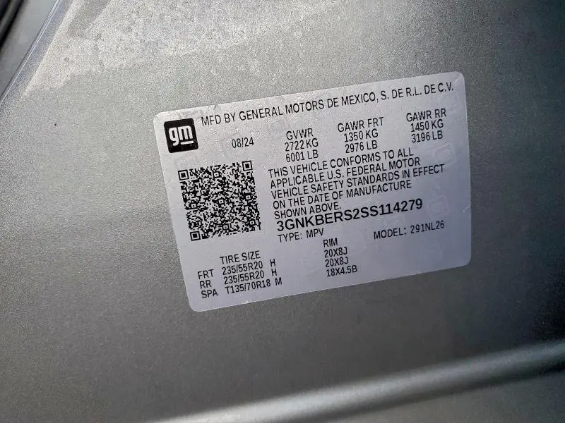 2025 CHEVROLET BLAZER RS  